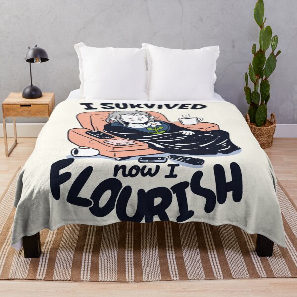Item preview, I Survived Now I Flourish designed and sold by CamaleonDesigns.