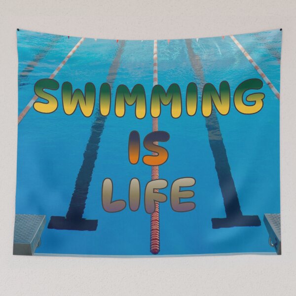 Item preview, Swimming Is Life Design #1 designed and sold by Holy JM Designs.