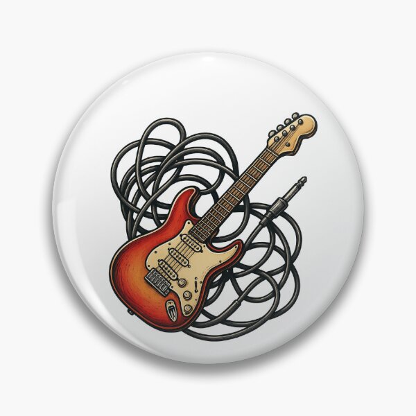 Item preview, Electric Guitar Wrapped in Jack Cable designed and sold by LowendFlare.