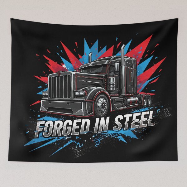 Item preview, Forged In Steel - Heavy Duty Trucker Design designed and sold by BounoWorld.