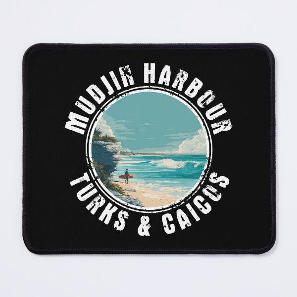 Item preview, Mudjin Harbour - Turks And Caicos (with White Lettering) designed and sold by VelvetRoom.