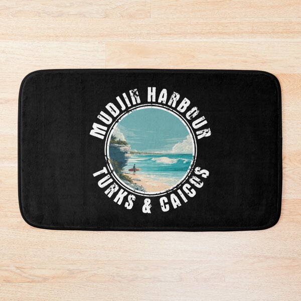 Item preview, Mudjin Harbour - Turks And Caicos (with White Lettering) designed and sold by VelvetRoom.