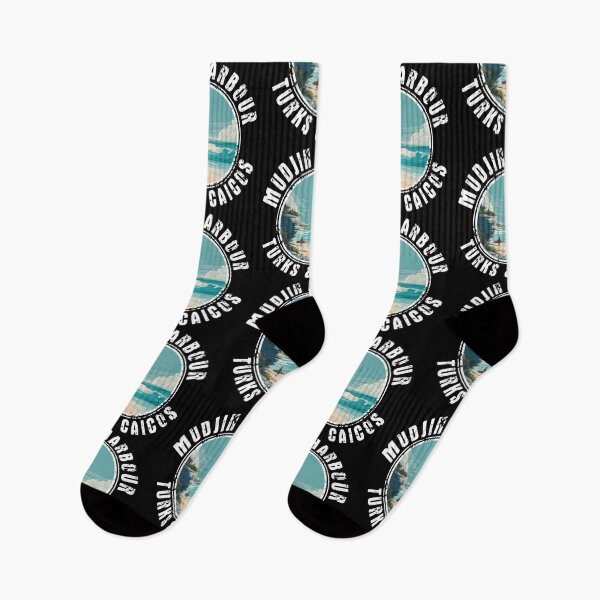 Item preview, Mudjin Harbour - Turks And Caicos (with White Lettering) designed and sold by VelvetRoom.