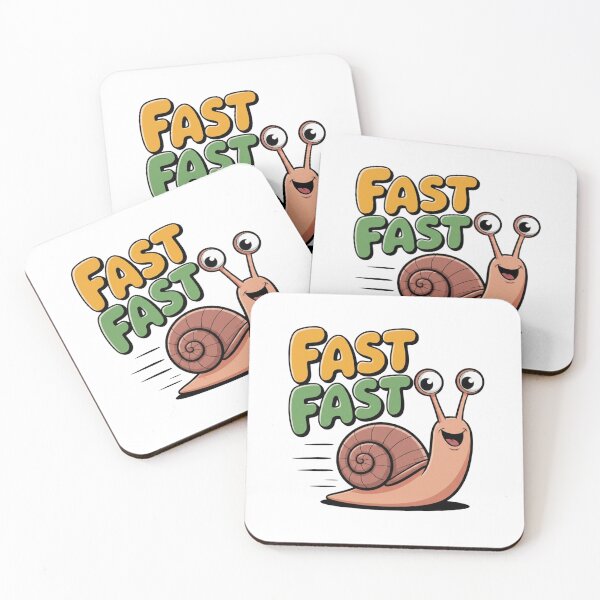 Item preview, Funny Snail Fast Fast Irony Humour designed and sold by SkyLark Studio.