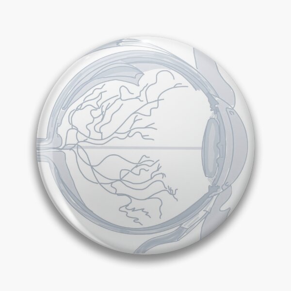 Item preview, Light blue monotone anatomical eye cross-section drawing designed and sold by sammwint.
