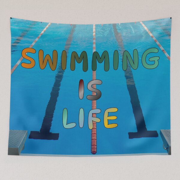 Item preview, Swimming Is Life Design #3 designed and sold by Holy JM Designs.
