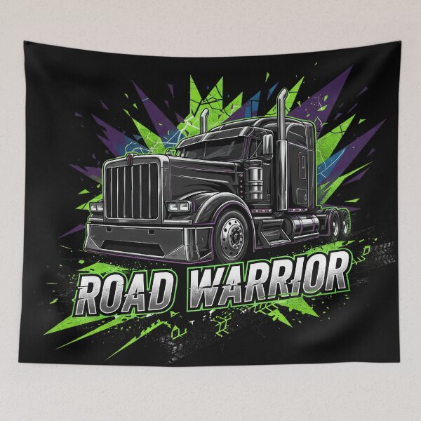 Item preview, Road Warrior - Neon Toxic Trucker Design designed and sold by BounoWorld.
