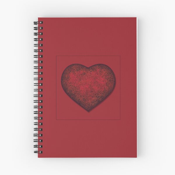 Aperçu de l'œuvre Cœur tacheté de couleur rouge dans un cadre créée et vendue par Cherevan.