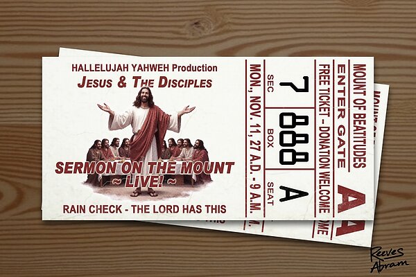 Sermon on the Mount LIVE! - Event Ticket — Matthew 5–7