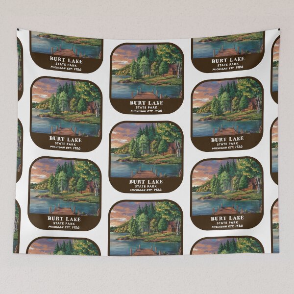 Item preview, Vintage Burt Lake State Park (Michigan) designed and sold by RabbitK.