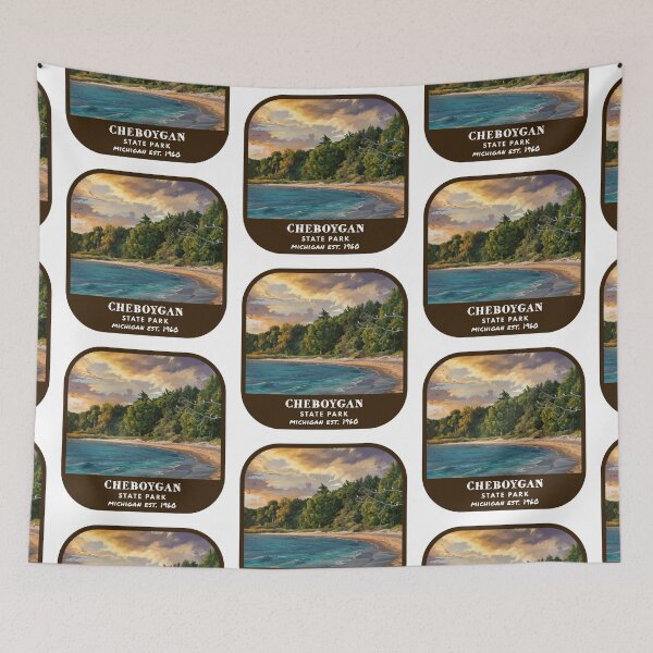 Item preview, Vintage Cheboygan State Park (Michigan) designed and sold by RabbitK.