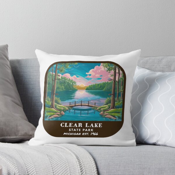 Item preview, Vintage Clear Lake State Park (Michigan) designed and sold by RabbitK.