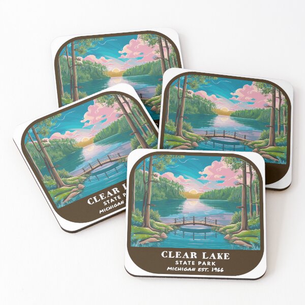 Item preview, Vintage Clear Lake State Park (Michigan) designed and sold by RabbitK.