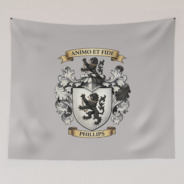 Item preview, The Phillips Family Coat of Arms designed and sold by BagTown Clans.
