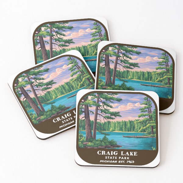 Item preview, Vintage Craig Lake State Park (Michigan) designed and sold by RabbitK.