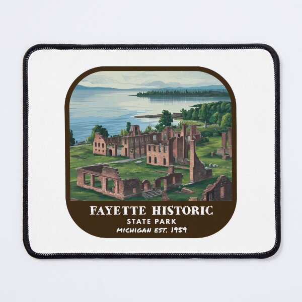 Item preview, Vintage Fayette Historic State Park (Michigan) designed and sold by RabbitK.