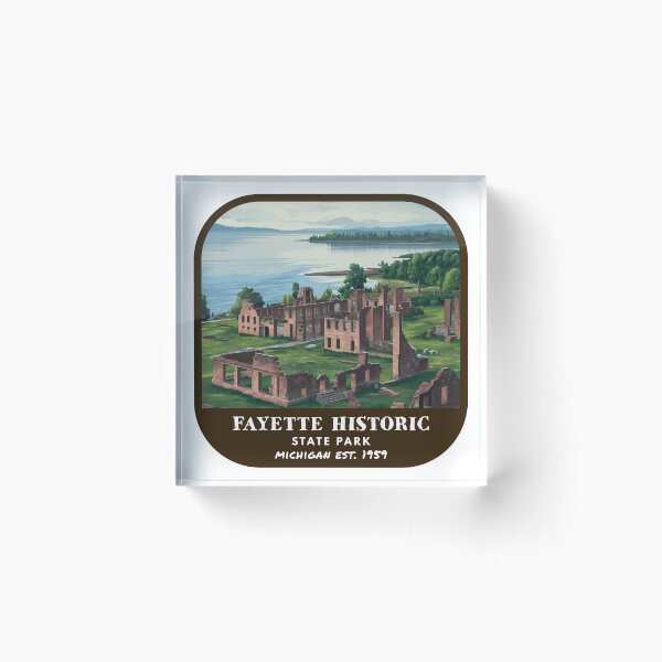 Item preview, Vintage Fayette Historic State Park (Michigan) designed and sold by RabbitK.