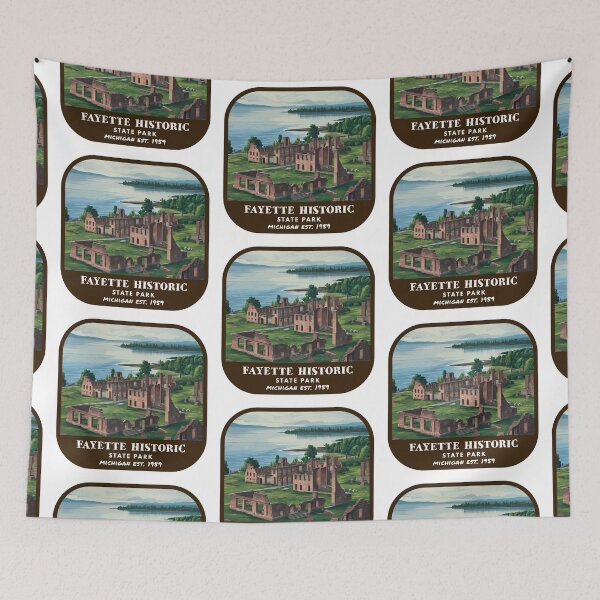 Item preview, Vintage Fayette Historic State Park (Michigan) designed and sold by RabbitK.