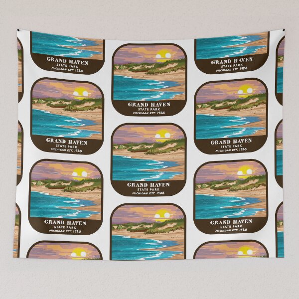 Item preview, Vintage Grand Haven State Park (Michigan) designed and sold by RabbitK.