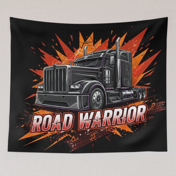 Item preview, Road Warrior - Fire & Steel Trucker Design designed and sold by BounoWorld.