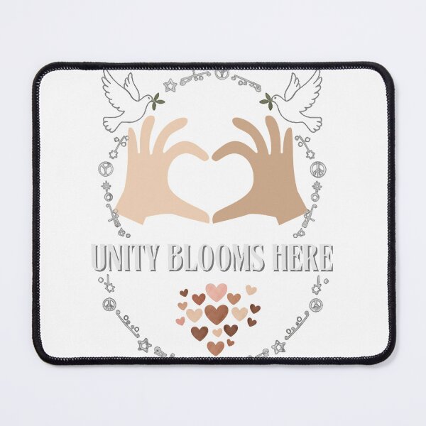 Item preview, Unity Blooms Floral Heart Hands Growth Design designed and sold by GraceLuxeStudio.