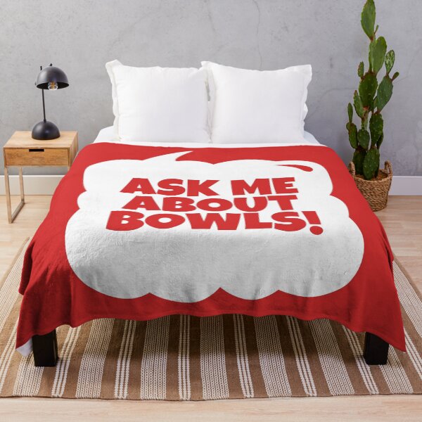 Item preview, Ask Me About Bowls Funny Bowls Speech Bubble designed and sold by MaryAller.