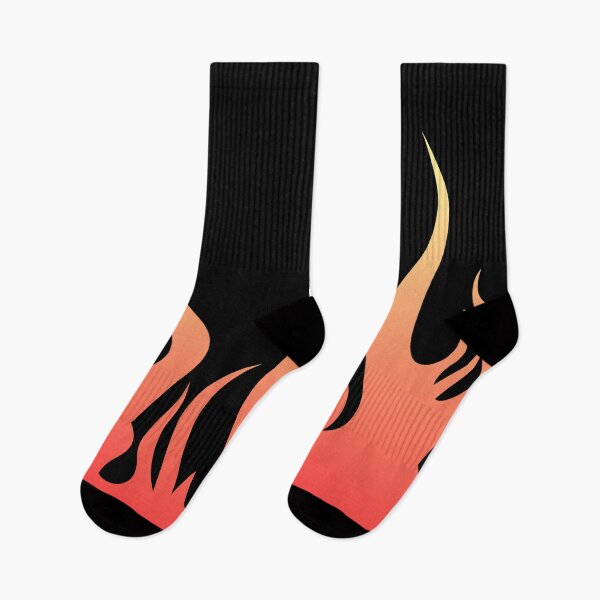 Item preview, Trendy Fire Flame Socks designed and sold by Nuniver.
