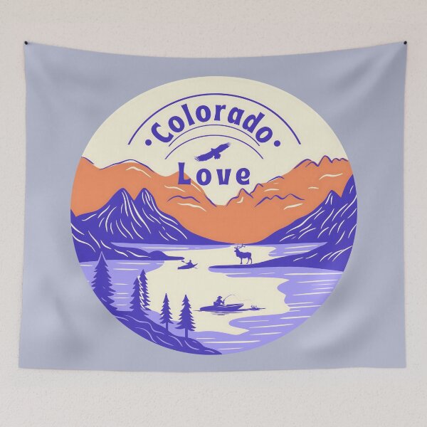 Item preview, Colorado Love, Blue and Orange designed and sold by Nightshade Pixie Creations.