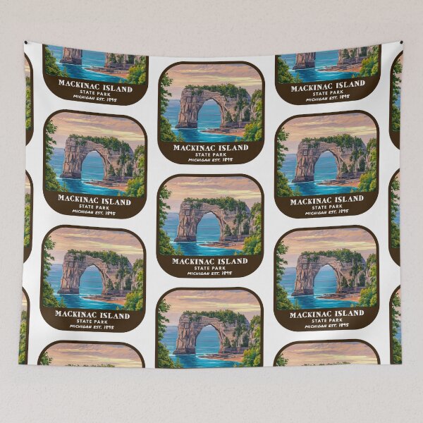 Item preview, Vintage Mackinac Island State Park (Michigan) designed and sold by RabbitK.