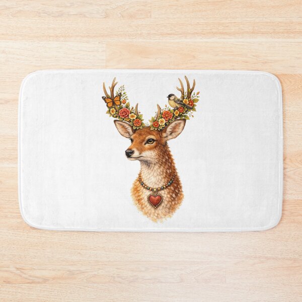 Item preview, Frida Kahlo inspired Spring deer designed and sold by ColorMeMarley.