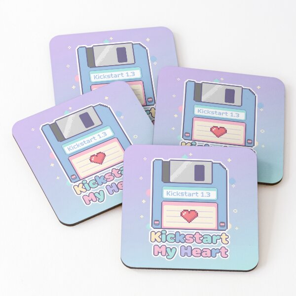 Item preview, Pixel Floppy Disk with Kickstart My Heart Text designed and sold by homydesign.