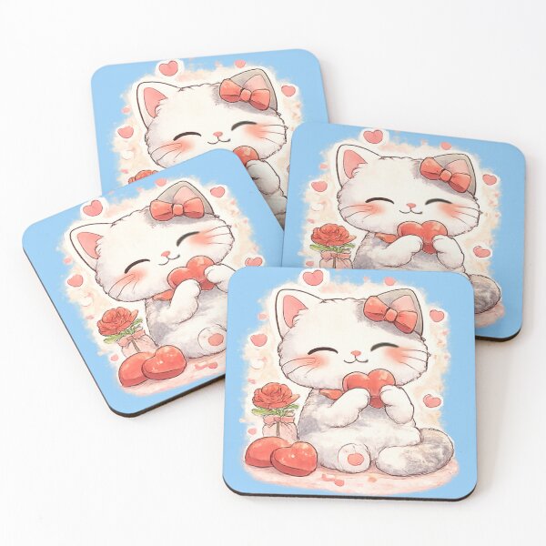 Item preview, Lumi Cute Cat – Valentine Love Mood designed and sold by Mochi Studio.