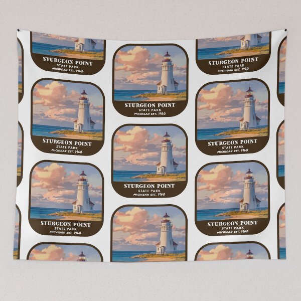 Item preview, Vintage Sturgeon Point State Park (Michigan) designed and sold by RabbitK.