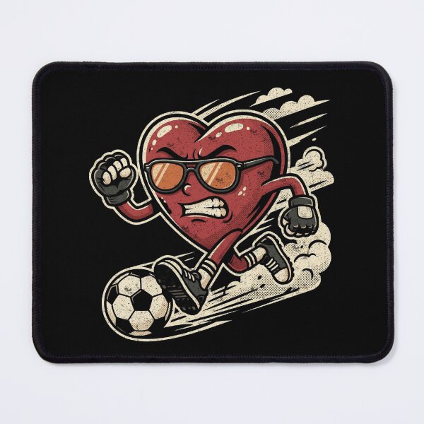 Item preview, Soccer Heart Valentine Running Ball designed and sold by FreshVibe Prints.