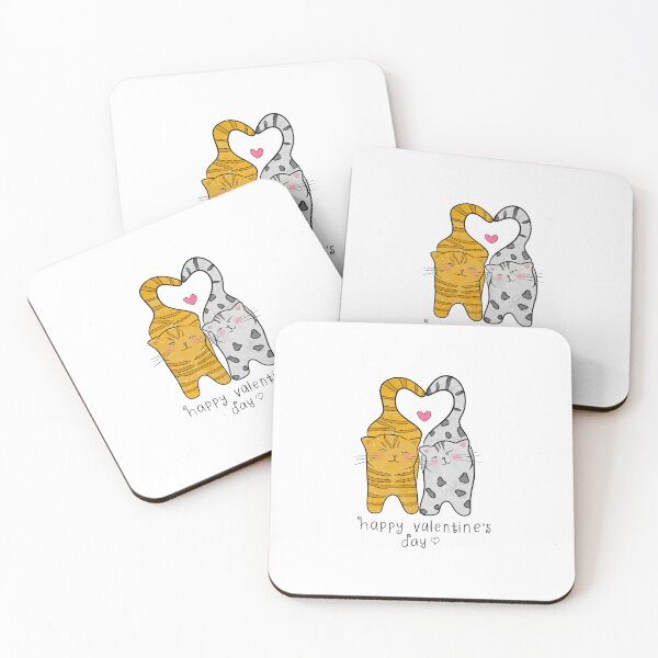 Item preview, Happy Valentines Day Kittens designed and sold by Greatbluewhale3.