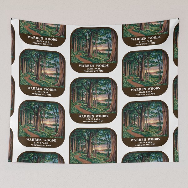 Item preview, Vintage Warren Woods State Park (Michigan) designed and sold by RabbitK.