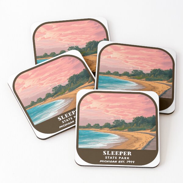 Item preview, Vintage Sleeper State Park (Michigan) designed and sold by RabbitK.