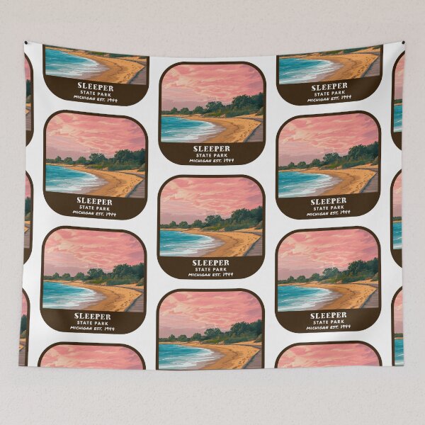 Item preview, Vintage Sleeper State Park (Michigan) designed and sold by RabbitK.