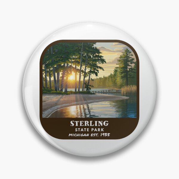 Artikelvorschau, Vintage Sterling State Park (Michigan) entworfen und verkauft von RabbitK.
