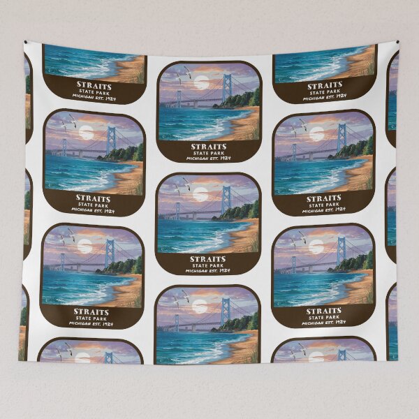 Item preview, Vintage Straits State Park (Michigan) designed and sold by RabbitK.