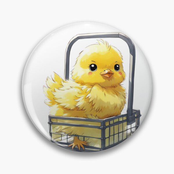 Item preview, Yellow Easter chick in metal stroller  designed and sold by Coolparrotgirl.