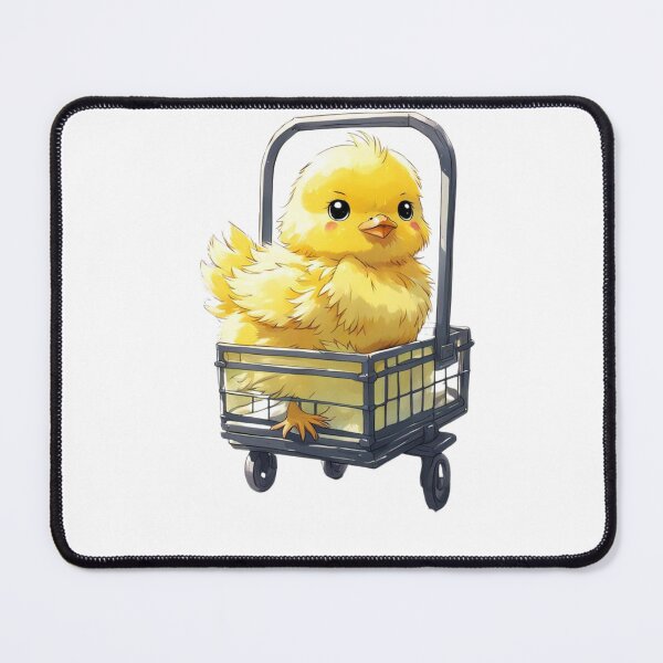 Item preview, Yellow Easter chick in metal stroller  designed and sold by Coolparrotgirl.
