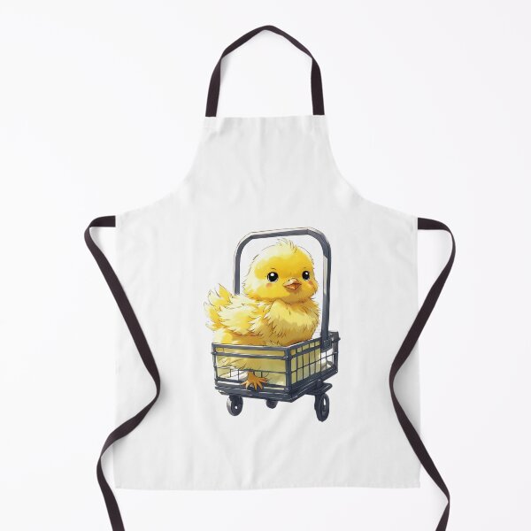 Item preview, Yellow Easter chick in metal stroller designed and sold by Coolparrotgirl.