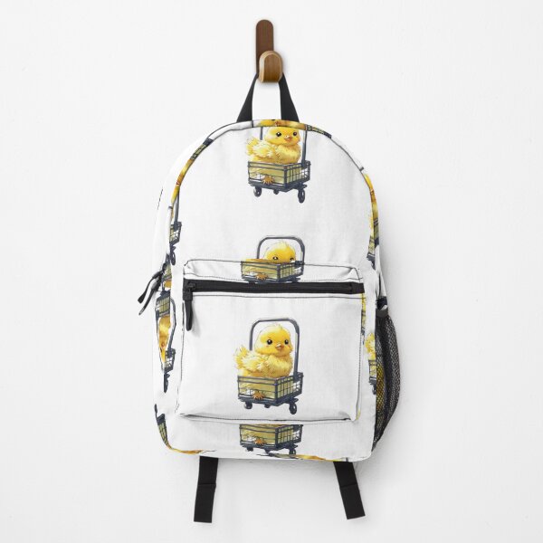 Item preview, Yellow Easter chick in metal stroller  designed and sold by Coolparrotgirl.