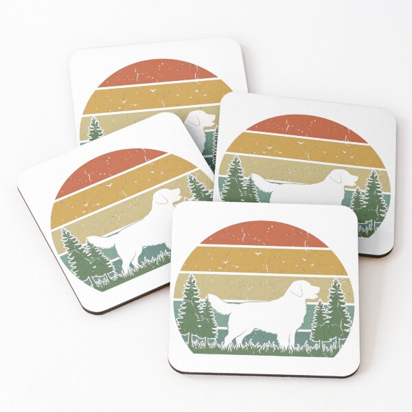 Item preview, Labrador Retriever Sunset Silhouette Retro Distressed Vintage Dog Lover designed and sold by chattsuede.