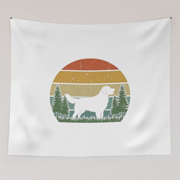 Item preview, Labrador Retriever Sunset Silhouette Retro Distressed Vintage Dog Lover designed and sold by chattsuede.