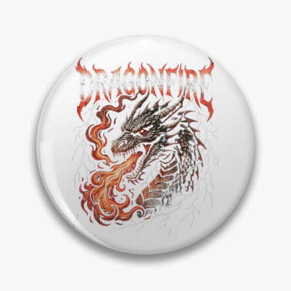 Item preview, Heavy Metal Dragonfire Gothic Fantasy Distressed designed and sold by chattsuede.