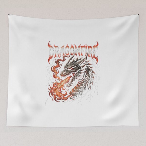 Item preview, Heavy Metal Dragonfire Gothic Fantasy Distressed designed and sold by chattsuede.