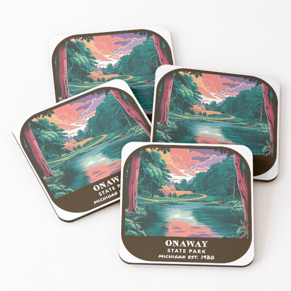 Item preview, Vintage Onaway State Park (Michigan) designed and sold by RabbitK.