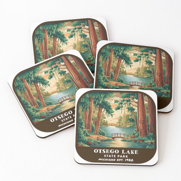 Item preview, Vintage Otsego Lake State Park (Michigan) designed and sold by RabbitK.